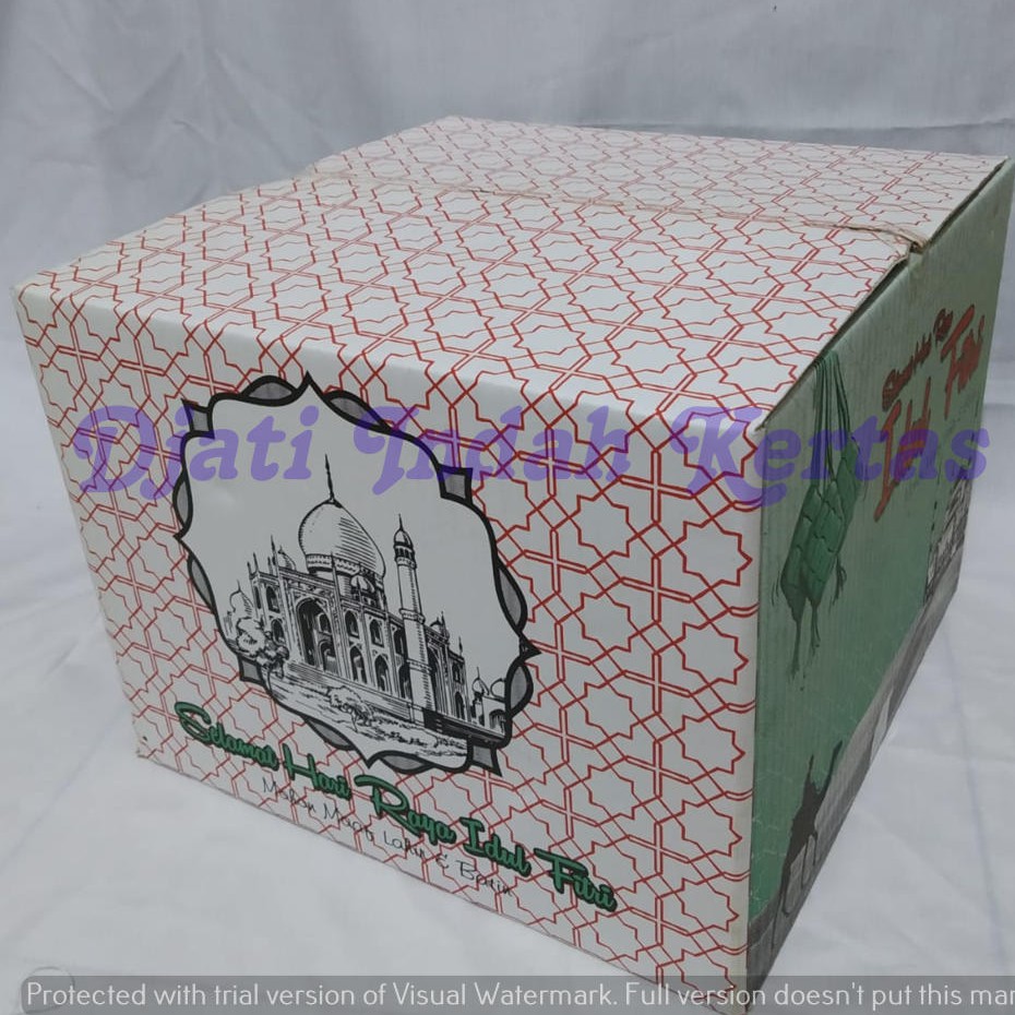 DISKON !!! Kardus Idul Fitri / Kardus Lebaran / Kardus Parcel / Kardus sembako (Uk. 30x30x25) 10pcs