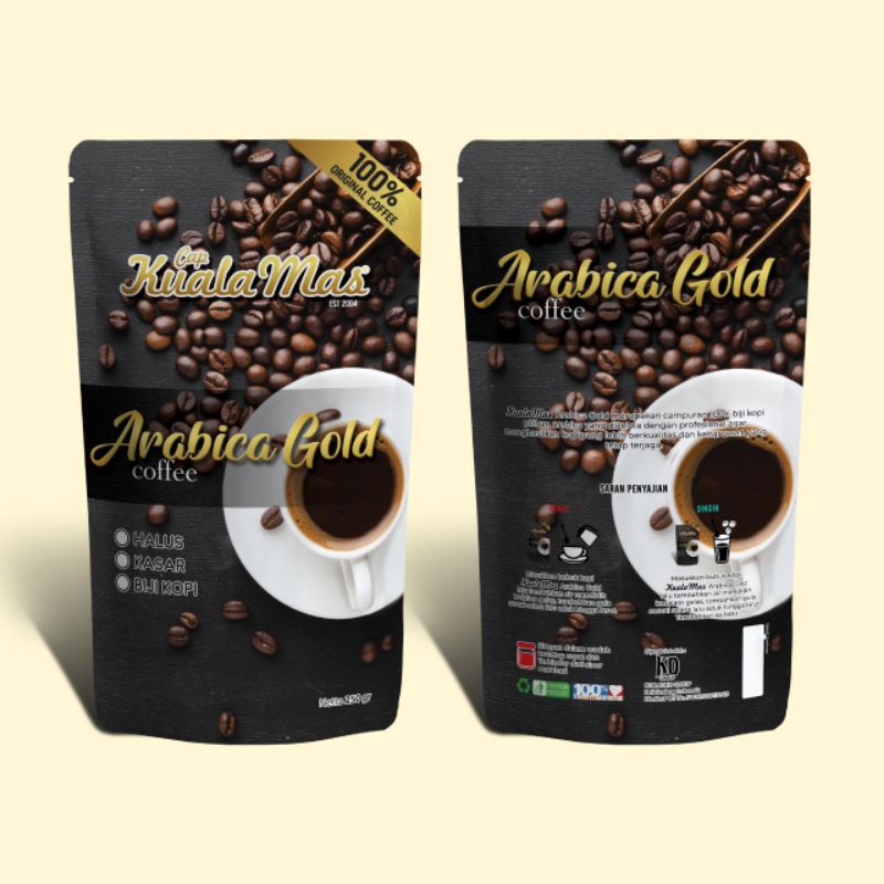 Jual Kopi Kuala Mas Arabica Gold Gram Shopee Indonesia