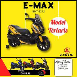 Exotic Motorcycle EMAX 2212 / Mainan Motor Aki Anak - White