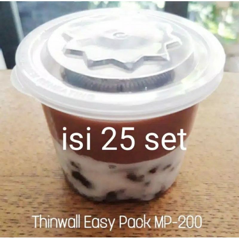 Thinwall MP-200 / Kotak Tempat Puding, Sambal @25 Pcs