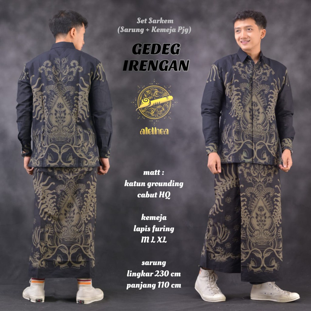 Set Sarkem Panjang Gedeg Irengan Alethea Batiksoloamanah 255.000