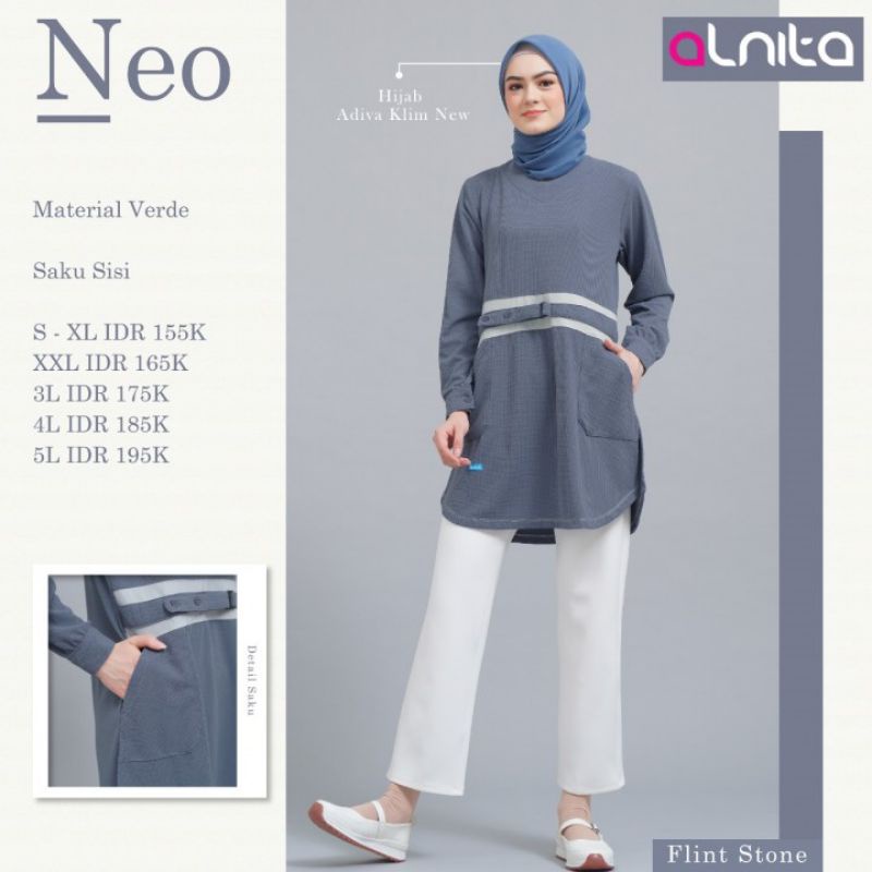 Dress Muslim Nibras Inspire Tunik Wanita NEO