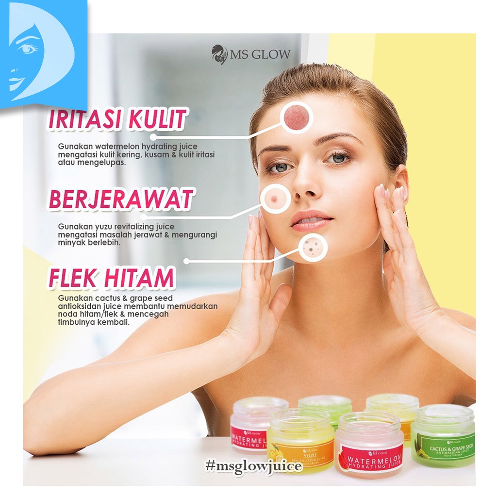 Ms Glow Moisturizer Juice Pelembab Wajah / Hydrating Juice Ms Glow Original