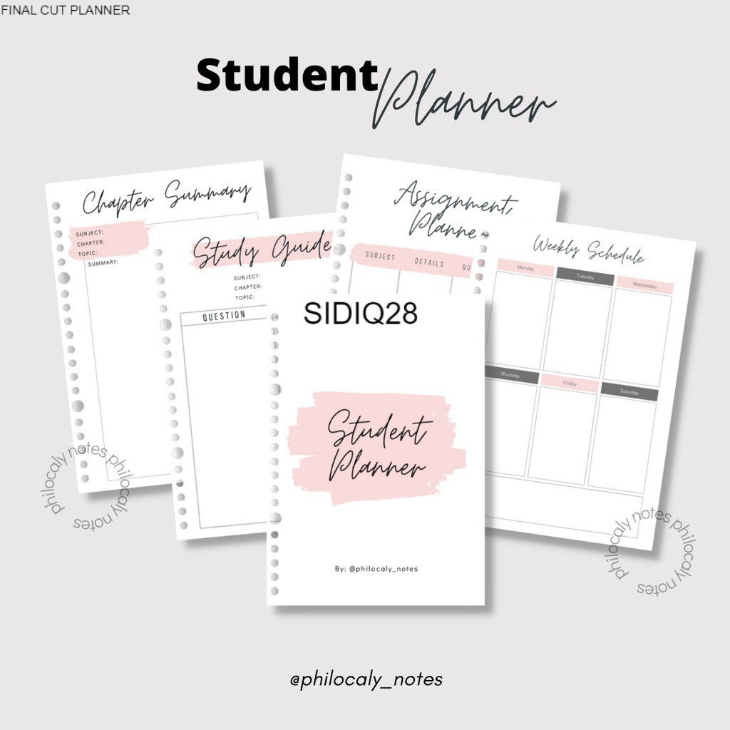 

STUDENT PLANNER bundling ori Loose Leaf / ISI BINDER BY FINAL CUT PLANNER