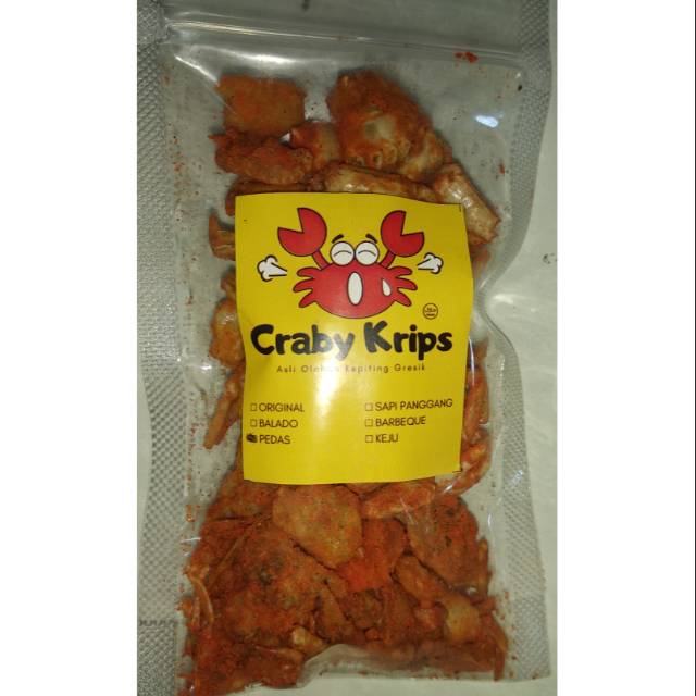 

BABY CRAB CRISPY (craby krips) RASA PEDAS 50gr