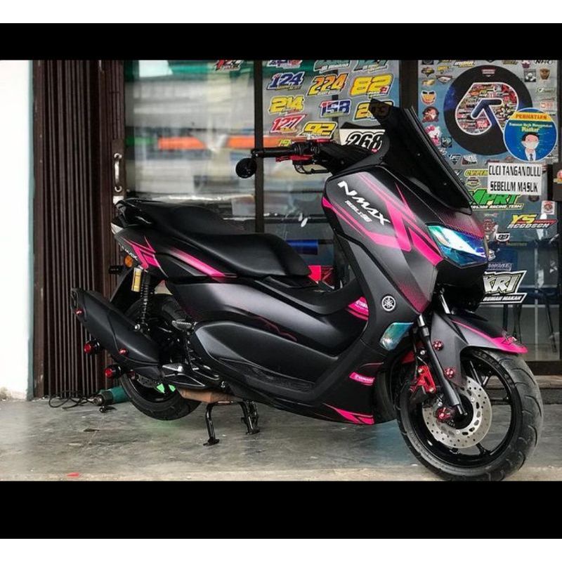 decal stiker variasi yamaha nmax new full body striping stiker variasi full body nmax 2021