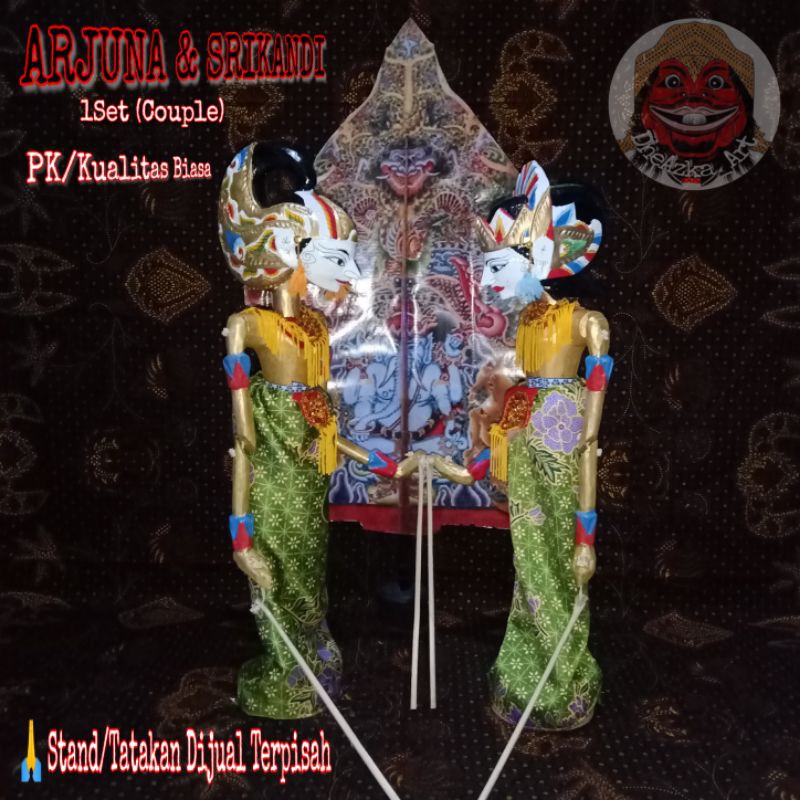 WAYANG GOLEK ARJUNA & SRIKANDI 1SET (2 GOLEK)