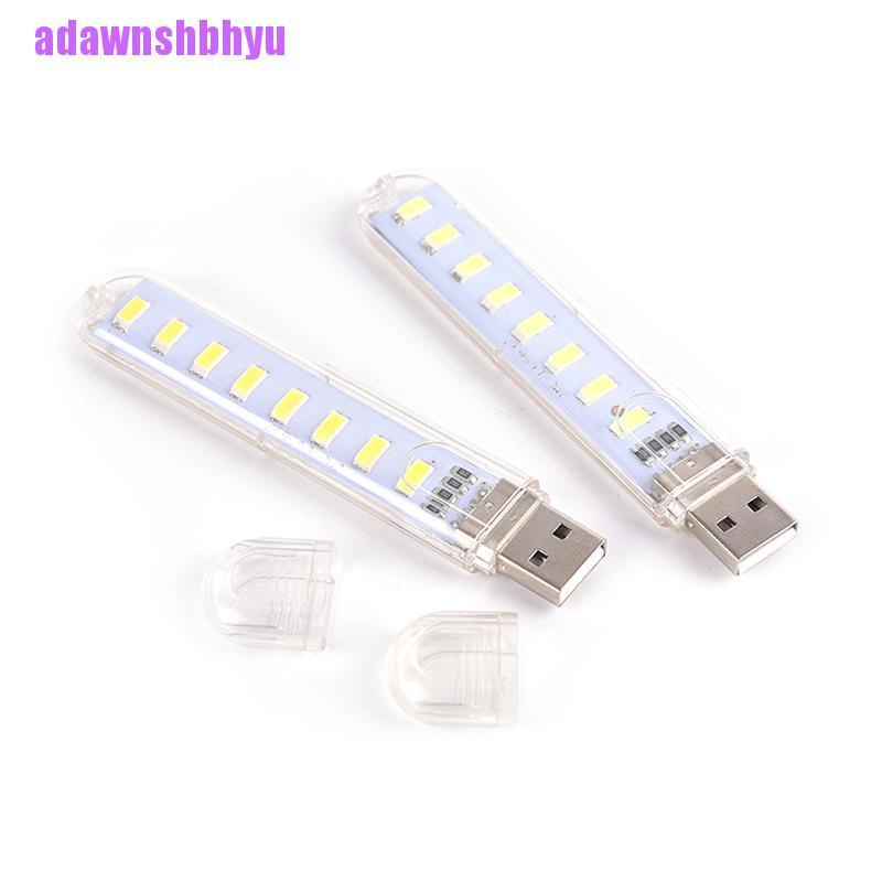 Lampu 8 LED Mini USB Portable Untuk Camping