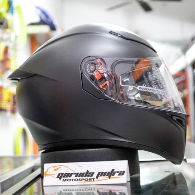 AGV K3SV PLAIN BLACK MATT