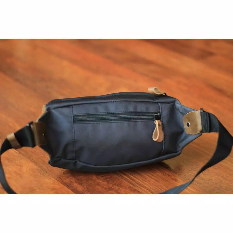Tas Selempang Pria Kulit Asli Original Pusiill Anti Air Waterproof Waisbag Distro Cowok Tas Pinggang