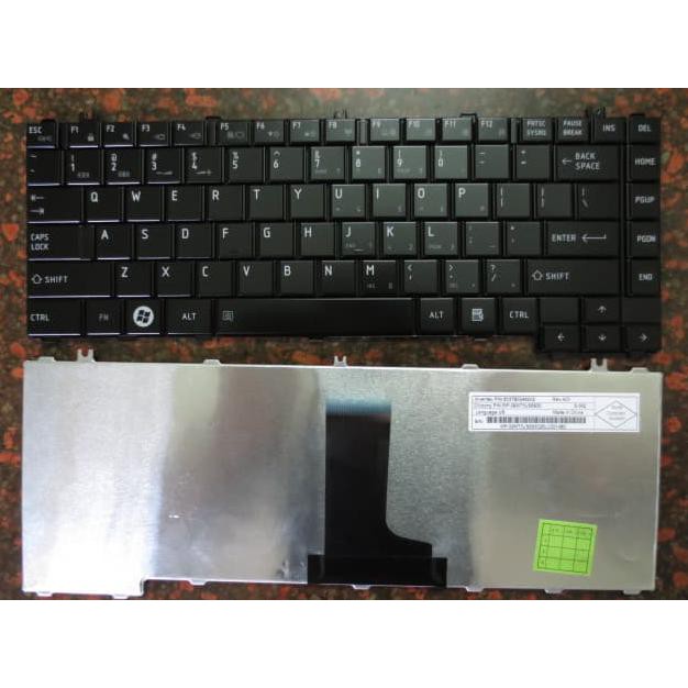 Keyboard toshiba c600 c640 - Hitam