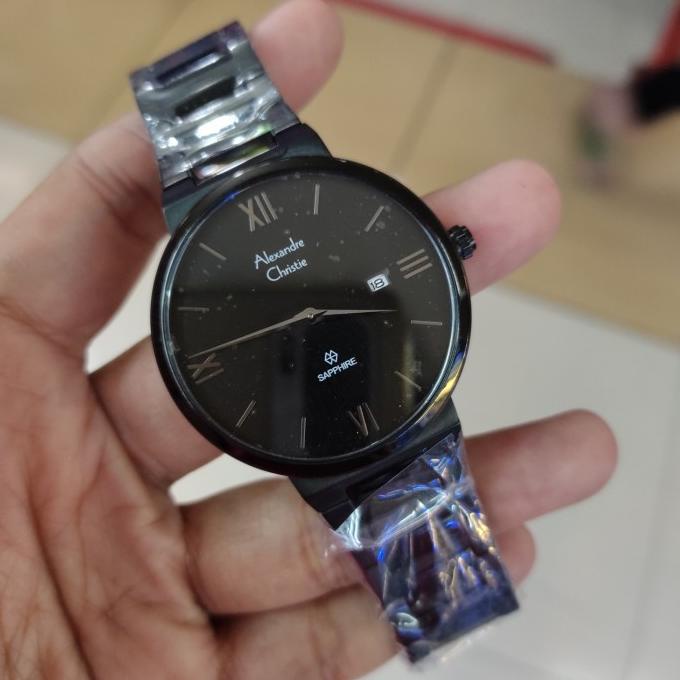 Jam Tangan Analog Pria Alexandre Christie Ac 8564 Mc All Stainless Blacknana_