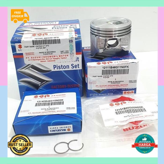 COD ORIGINAL PISTON KIT RING SEHER SMASH SHOGUN 110 OS STD 0 50 100 ORI ASLI SGP PREMIUM