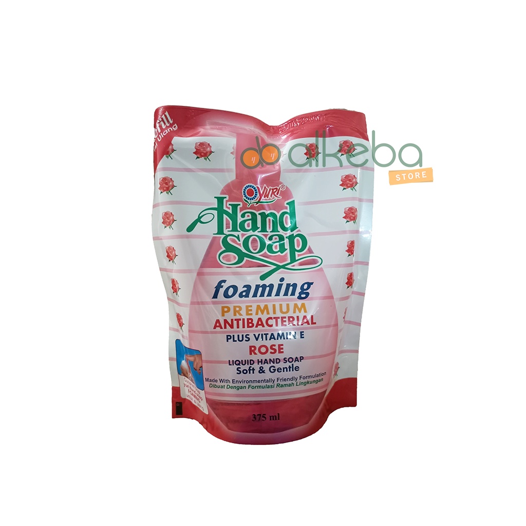 Yuri Hand Soap Handsoap Foaming Refill  / Sabun Pencuci Tangan Pouch 375ml