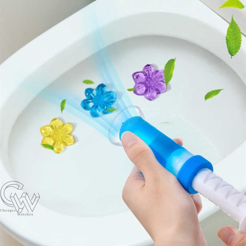 Cheaper-Gel Pengharum Closet Toilet Wastafel Motif Bunga Toilet Gel Cleaner Termurah