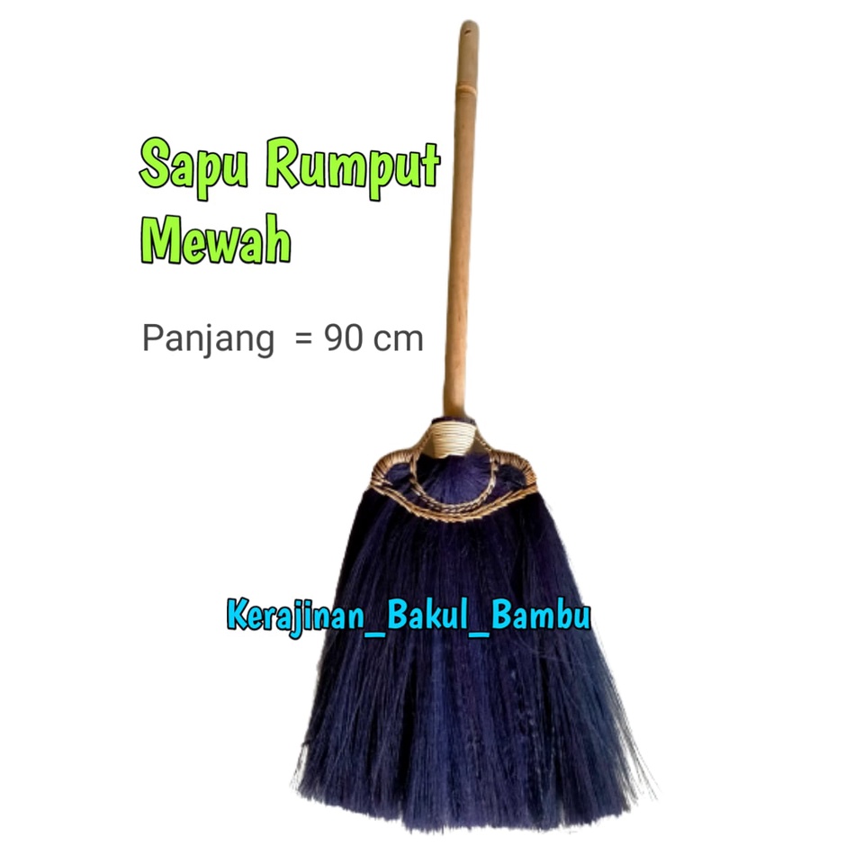 Sapu Lantai sapu rumput kualitas mewah sapu eksport sapu Ungu Murah sapu lantai mewah awet dan kuat 