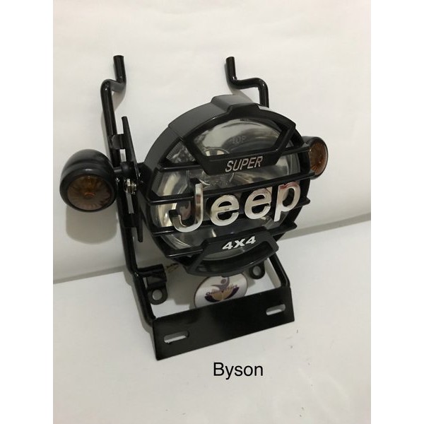 LAMPU JEEP VARIASI BYSON PRO PLUS BREKET HITAM PLUS LAMPU SEN