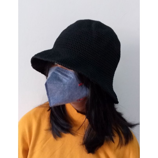 HAT BUCKET/HAT BUCKET WANITA/TOPI WANITA/HAT BUCKET RAJUT/TOPI RAJUT/HANDMADE/HAT BUCKET TOPI
