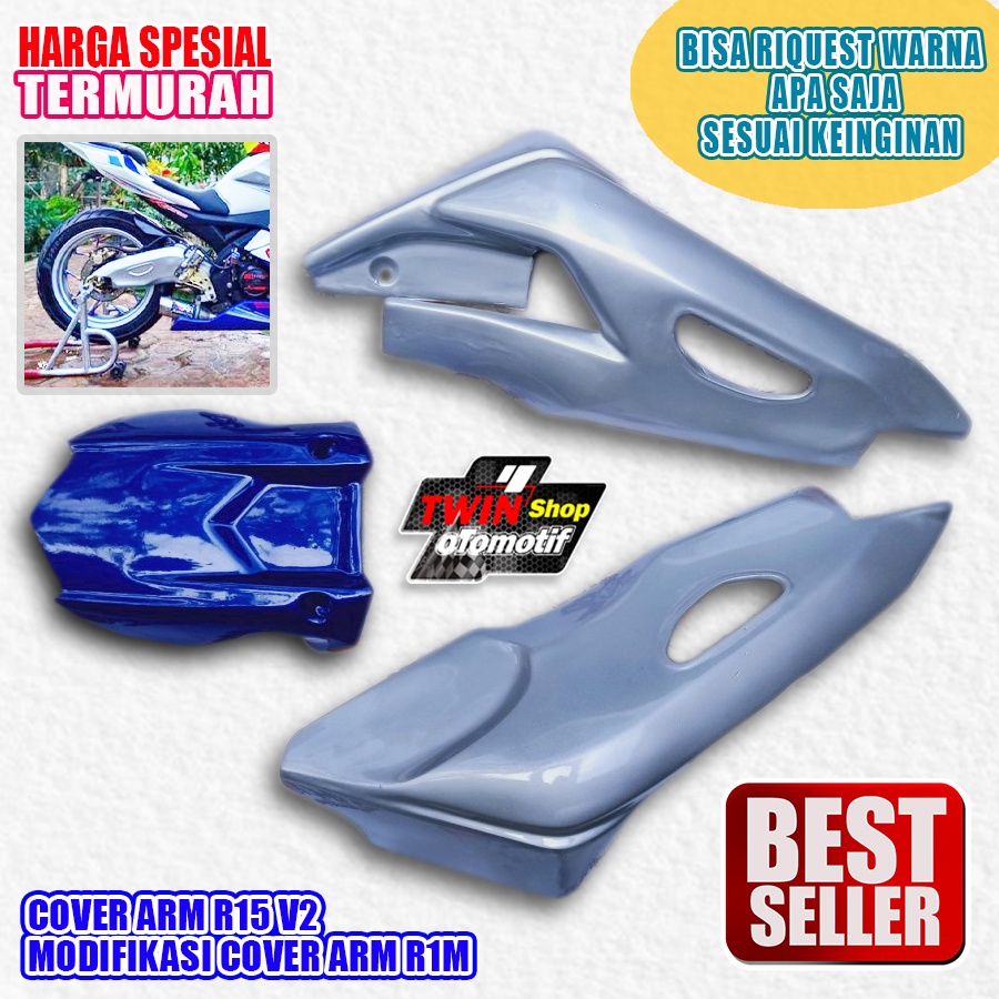 COVER ARM R15V2 HUGER ARM R15V2 MODIFIKASI R1M BLUE