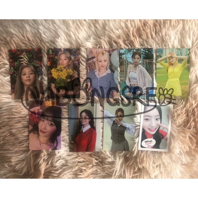 TWICE PHOTOCARD OFFICIAL - Jeongyeon Momo Sana Jihyo Dahyun What is love, Eyes Wide Open, Taste Of L