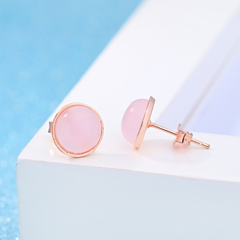 925 Perak Lucu Anting-Anting Anting-Anting Gaya Korea Wanita Hello Kitty Pink Crystal Animal Zodiac Perhiasan Sederhana