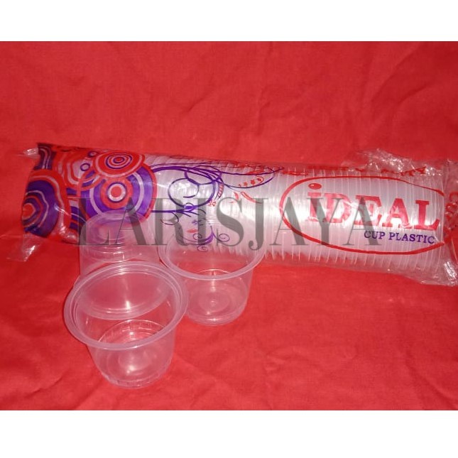 KUALITAS TERBAGUS Cup gelas Plastik IDEAL 10 Oz Tanpa Tutup