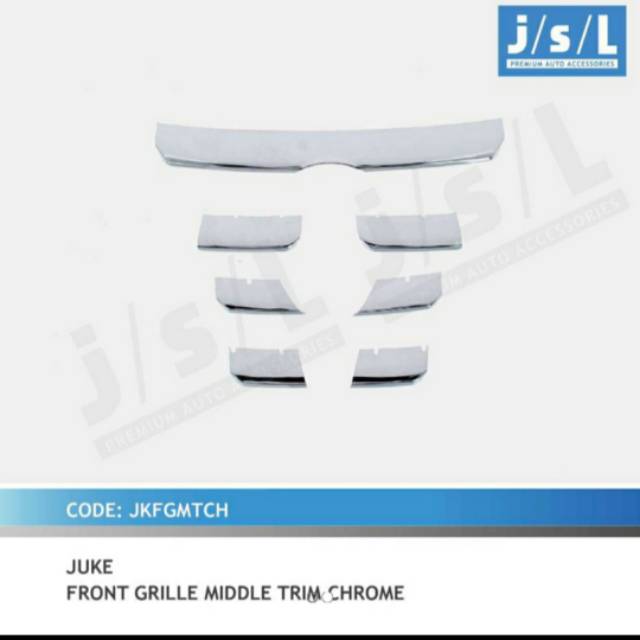 List grill depan Nissan Juke chrome jsl