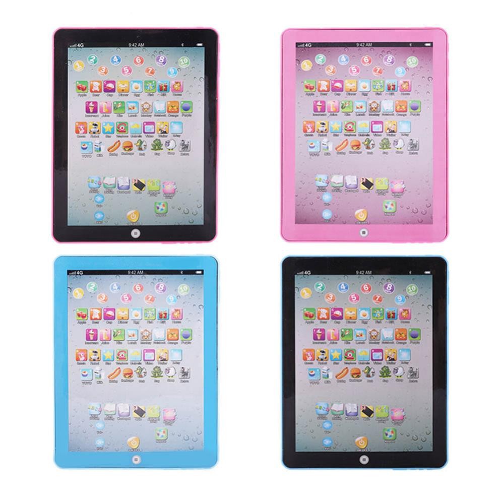 (Gratis Ongkir) Anak-anak Tablet Pad Elektronik Prasekolah Bahasa Inggris Belajar Pendidikan