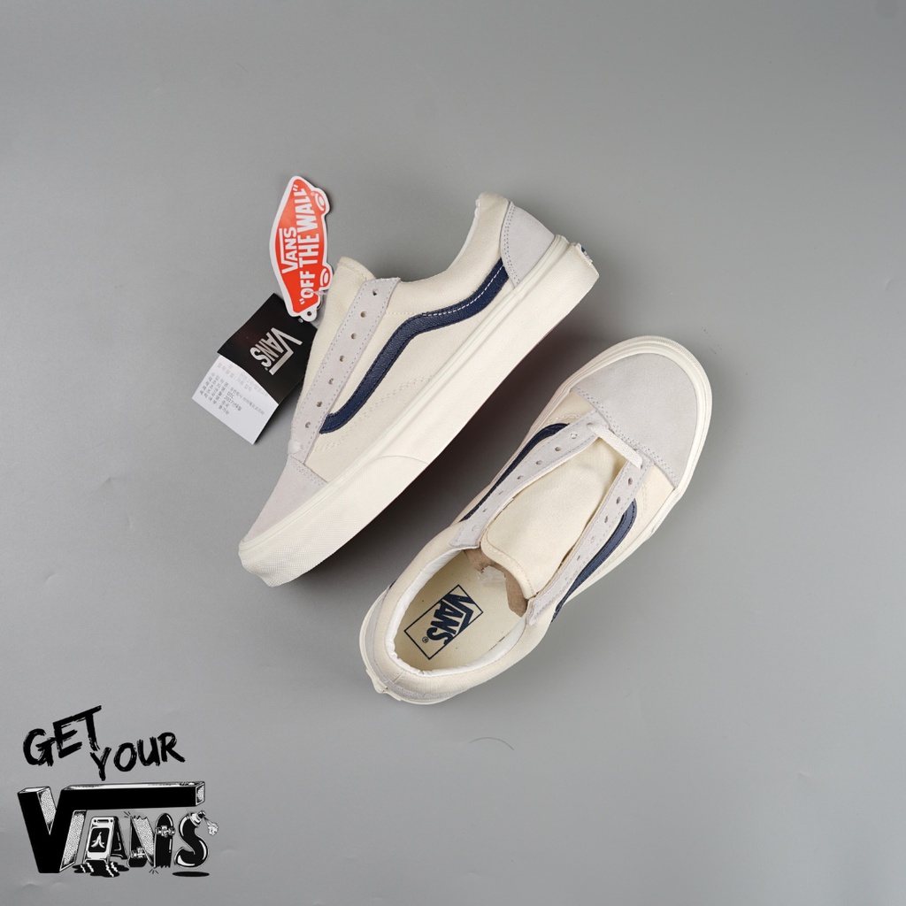 Vans Old Skool Style 36 Marshmallow Dress Blue