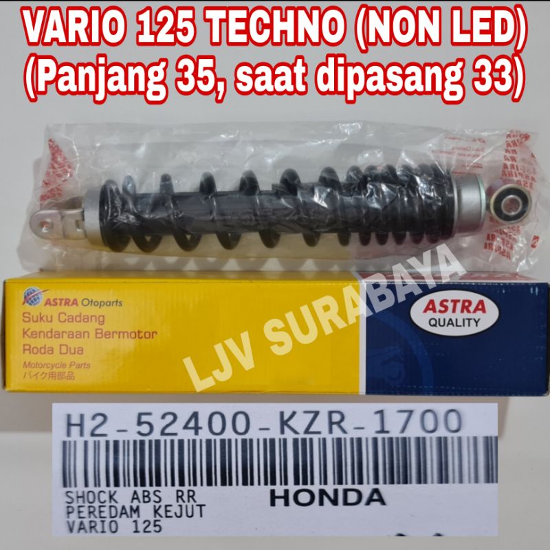 SHOCK BREAKER BELAKANG HONDA VARIO 125 TECHNO ORIGINAL ASPIRA - KZR