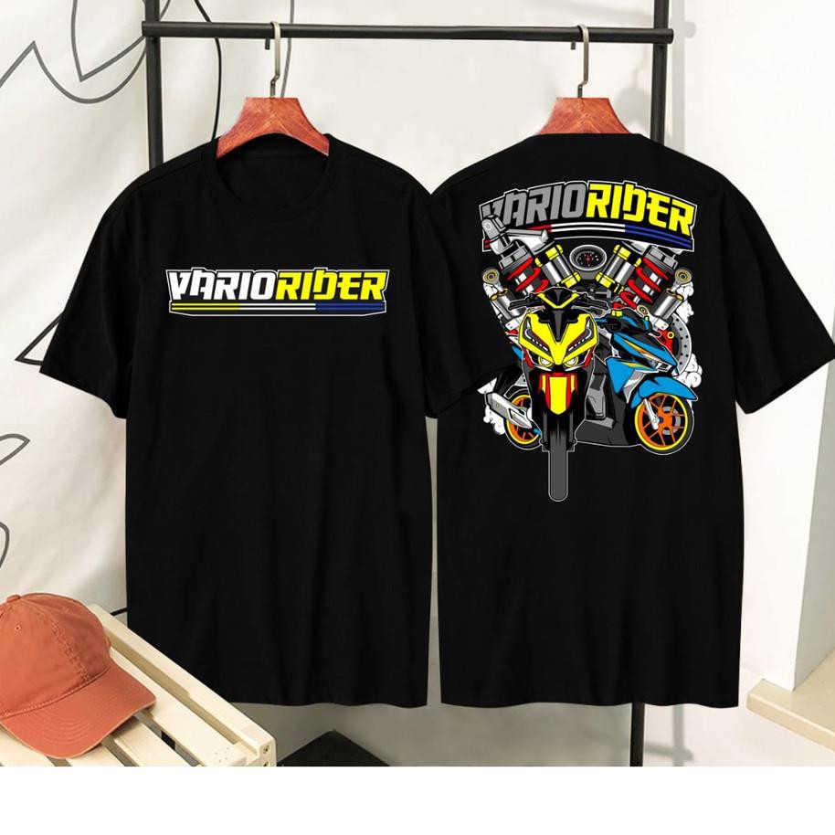 Fry956 Baju Kaos Racing Vario Rider Hitam Shopee Indonesia