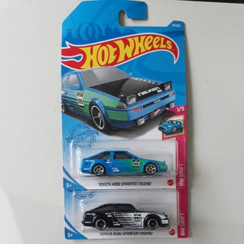 HOTWHEELS TOYOTA AE 86 SPRINTER TRUENO PAKET