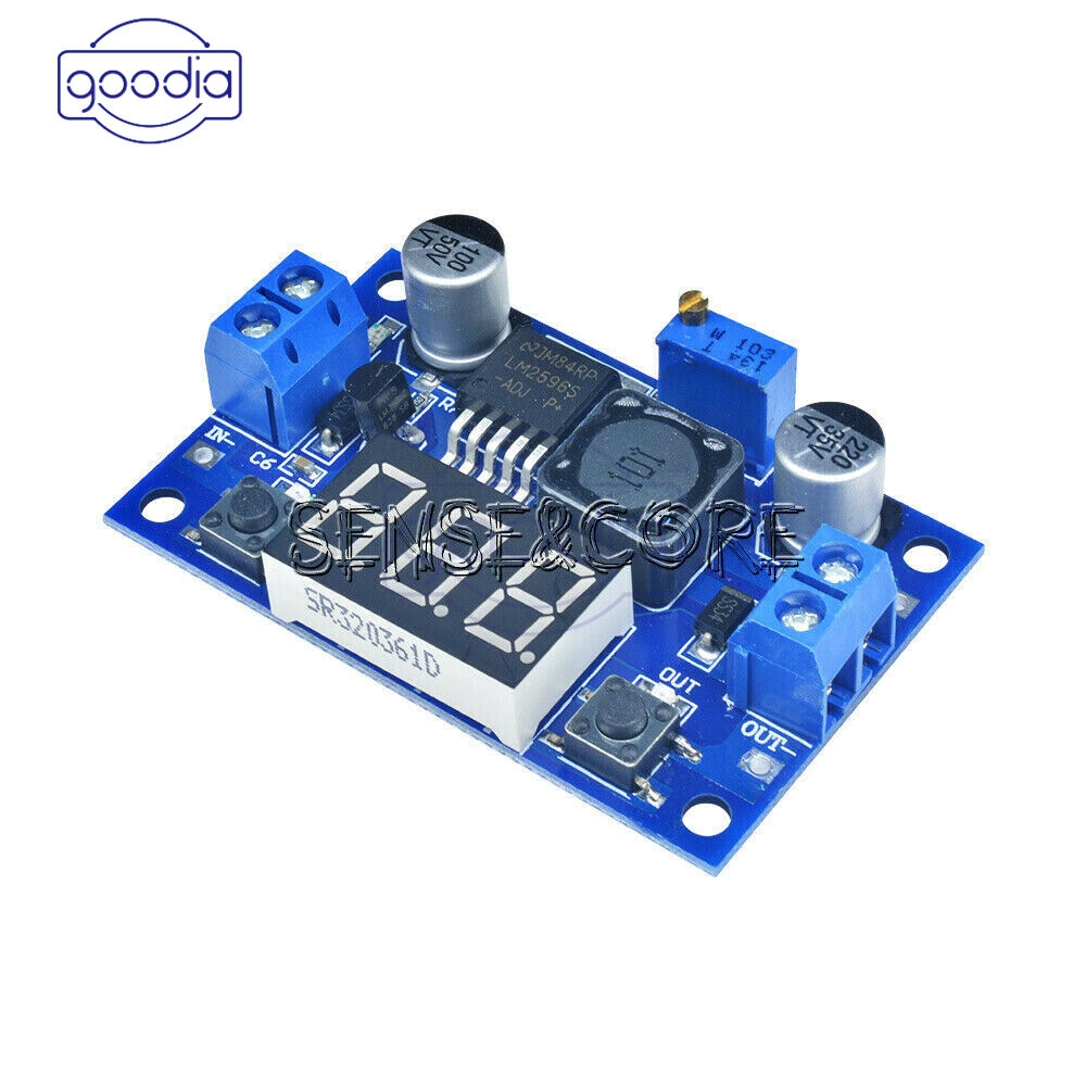 ✈【Fast/COD】✈ LM2596 Buck Step-down Power Converter Module DC 4.0~40 to 1.3-37V LED Voltmeter