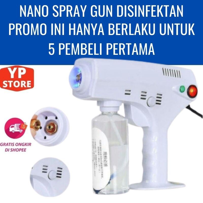 Nano Spray Gun Disinfectant / Nano Steam Gun / Disinfektan Virus era New Normal