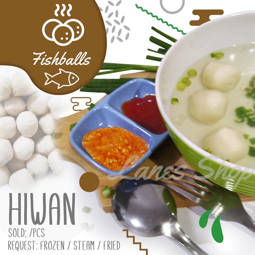 

Hiwan Bakso Ikan White Fish Ball Lanes Food Frozen/Siap Santap