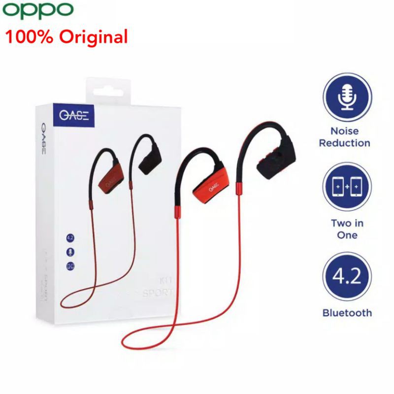 Oppo Original Oase K11 Sport Bluetooth Headset Earphone Handsfree Wireless Garansi Resmi
