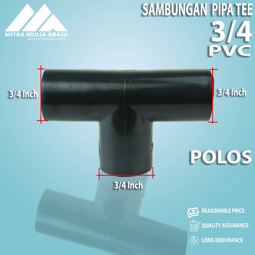 Tee PVC TS 3/4&quot; GREST PIPA SAMBUNGAN