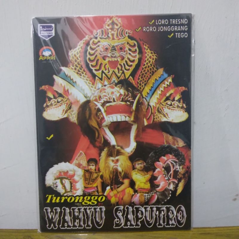 Vcd kesenian jaranan Turonggo Wahyu Saputro.