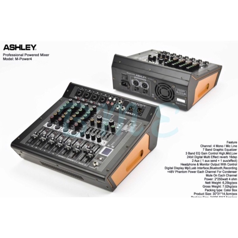 power mixer ashley mpower 4 mpower4 m power4 m power 4 original