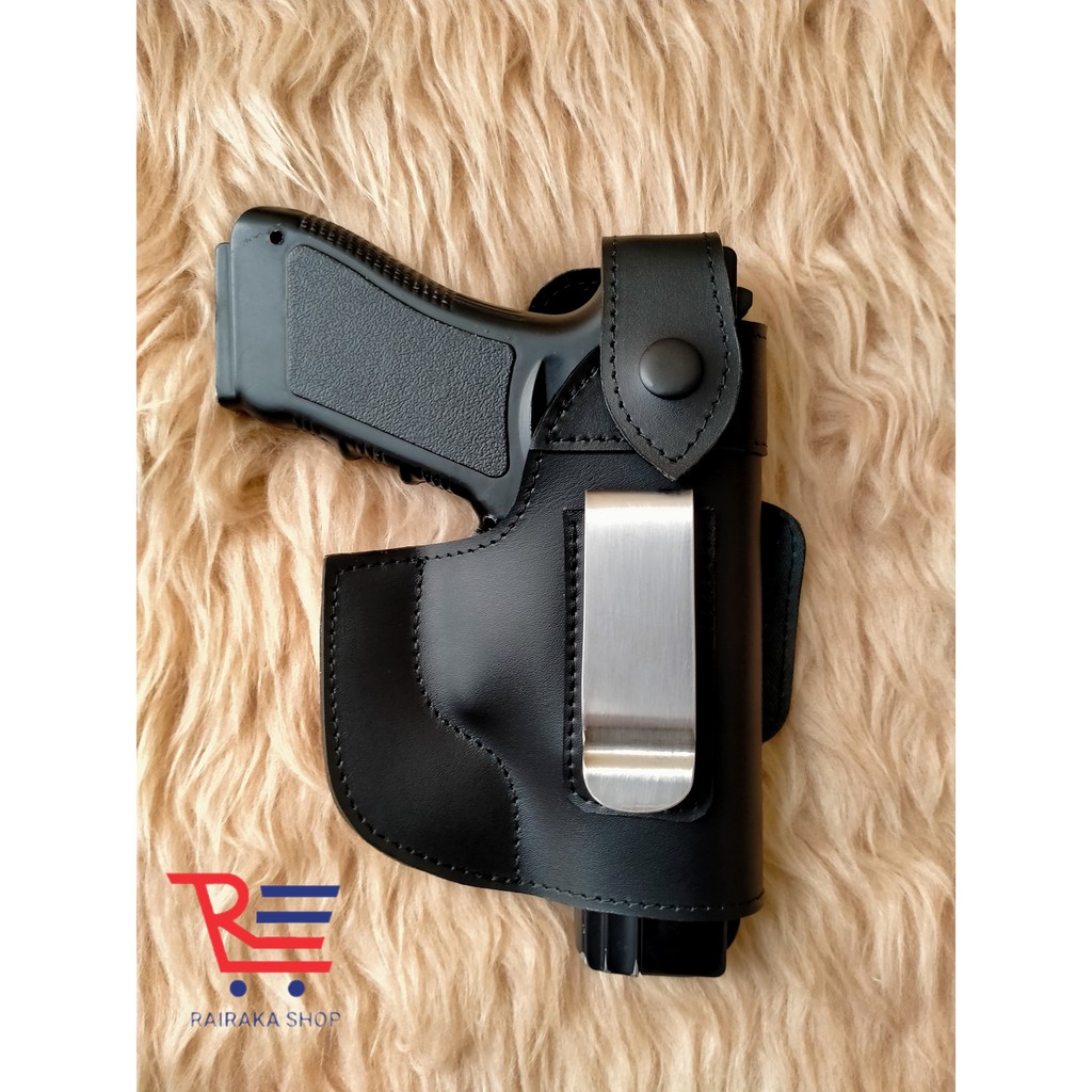 Holster Kulit Sarung Pistol Kulit Glock