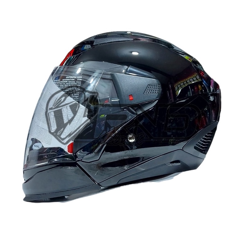 Helm Zeus 611C Hitam Glossy Half Face Full Face