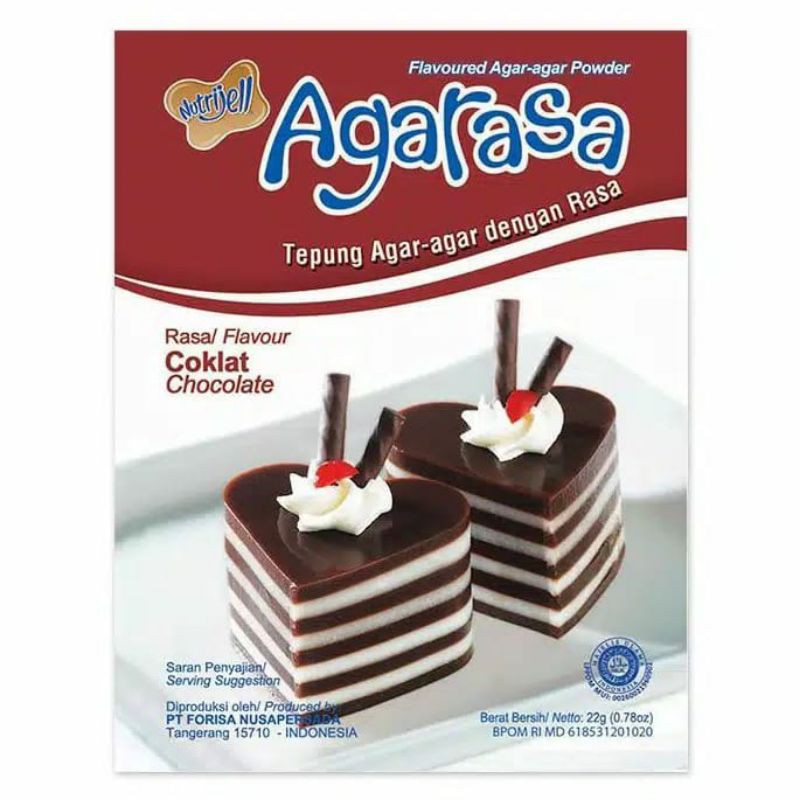 Nutrijell Agarasa Bubuk Coklat dan Vanilla