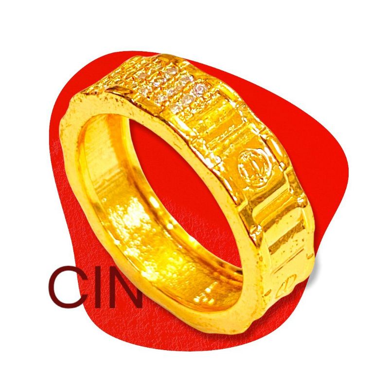 cincin wanita lapis emas//cincin//perhiasan//replika emas