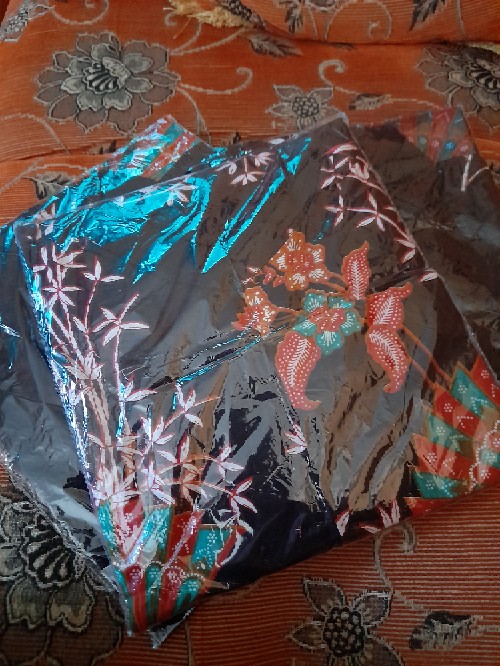 Batik Couple Keluarga Sania Ruffle Ori Ndoro Jowi Dnt - Motif Kipas