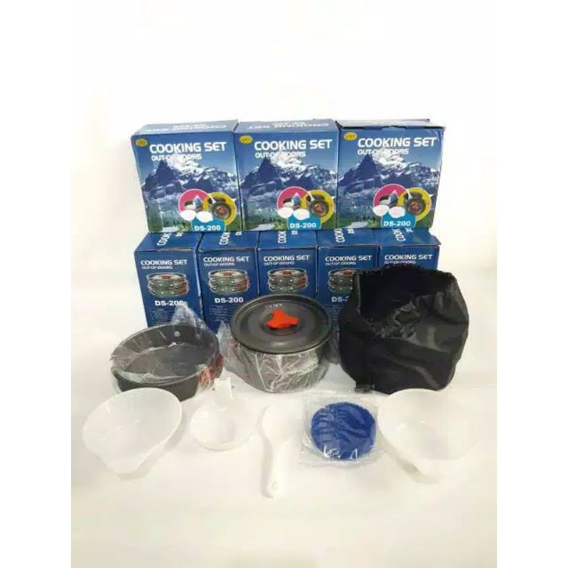 Cookingset Nesting Alat Masak Camping DS200