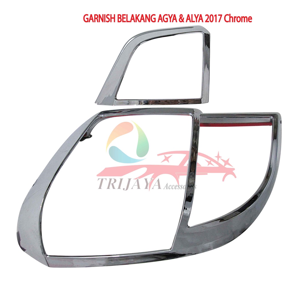 Garnish Belakang Agya Alya 2017 Chrome