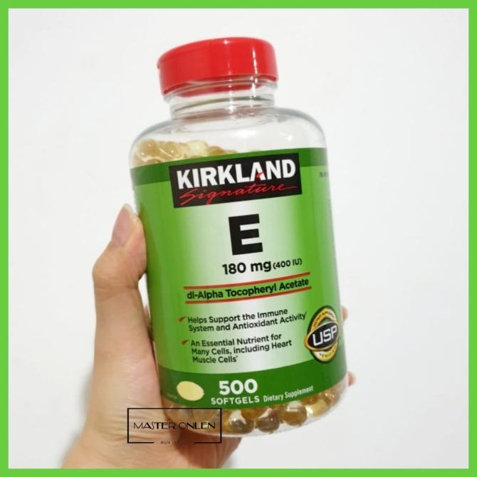 Kirkland signature vitamin e 400 IU 500 softgel bukan gnc blackmores Lc