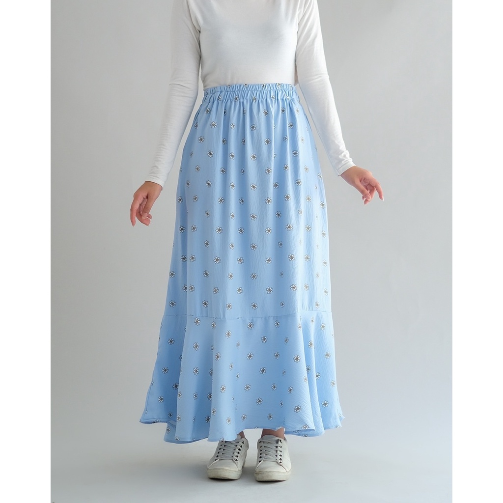 Myrubylicious FLOWSIE SKIRT KODE MD1884-BLUE