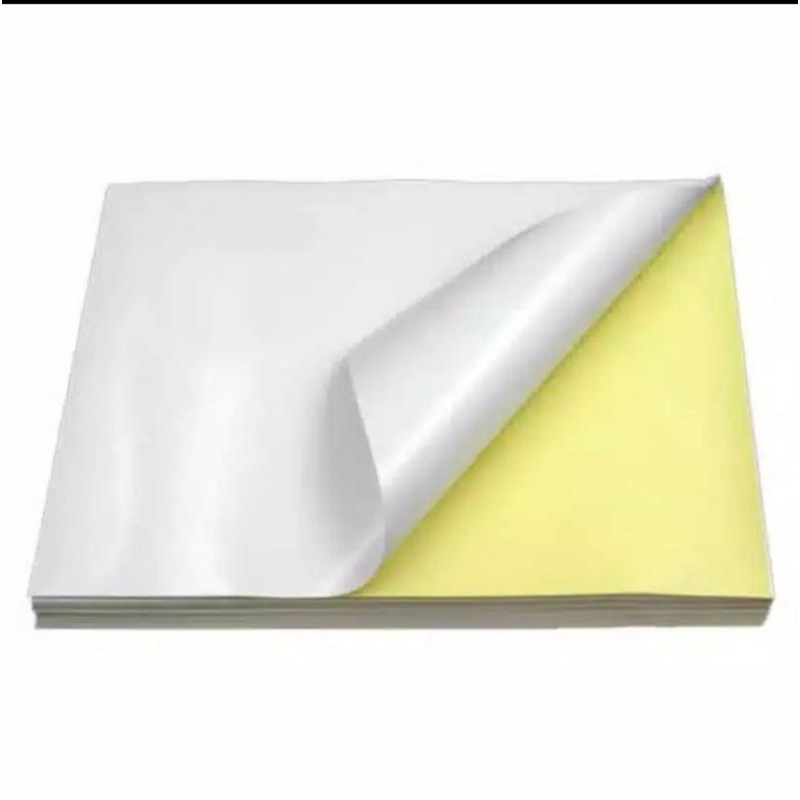 

BIG SALE kertas stiker kilap/chromo ukuran A6, tersedia harga grosir
