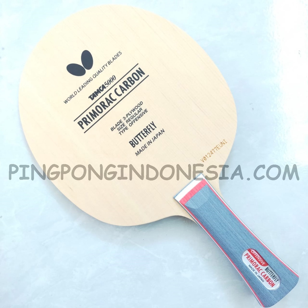 Butterfly Primorac Carbon - Kayu Pingpong Blade Tenis Meja Bet Bat